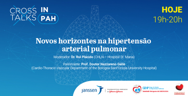 É hoje a 3.º sessão da plataforma Cross Talks in PAH