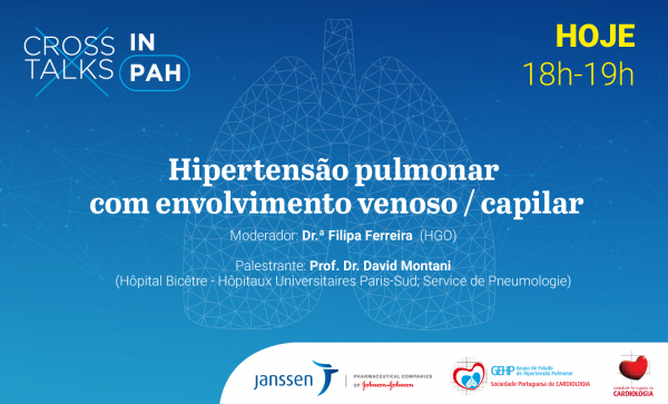 É hoje a 2º sessão da Cross Talks in PAH