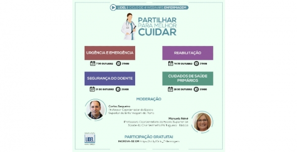 LIDEL lança livros e ciclo de webinares focados na Enfermagem