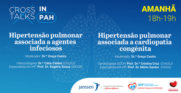 Amanhã decorre a sessão inaugural da plataforma Cross Talks in PAH