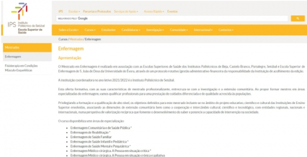IPS abre 2.ª fase de candidaturas para mestrado em Enfermagem