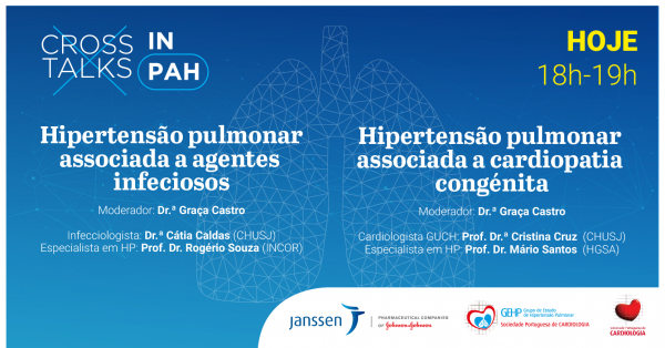 É hoje a sessão de estreia da Cross Talks in PAH